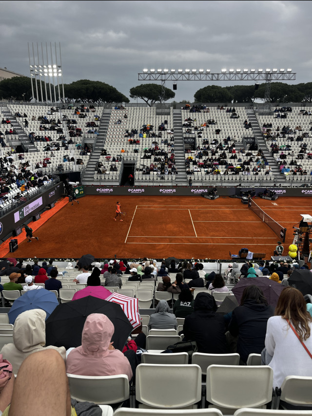 clay tennis court in rome