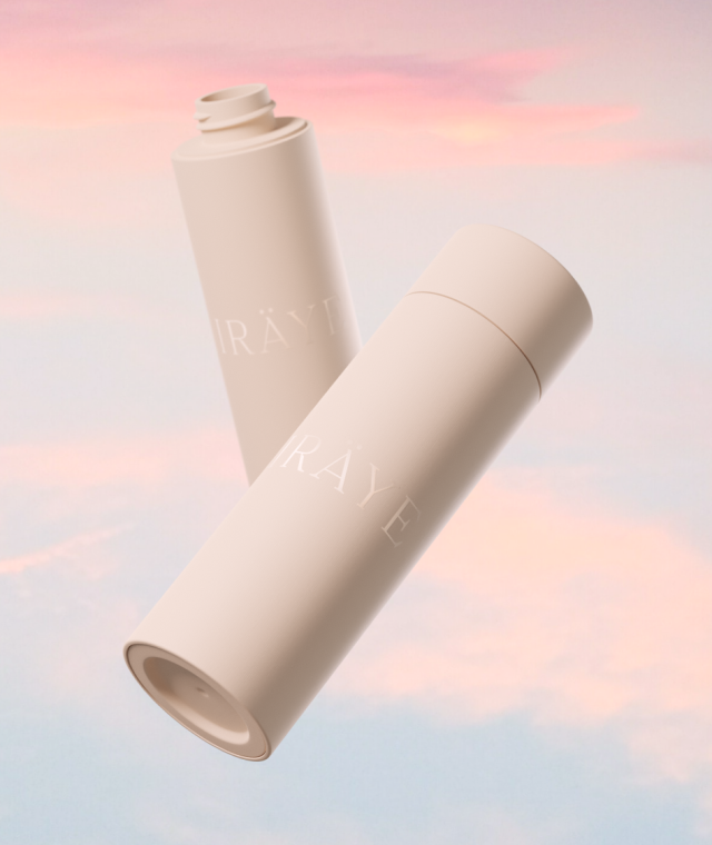 pink cream on cloud background