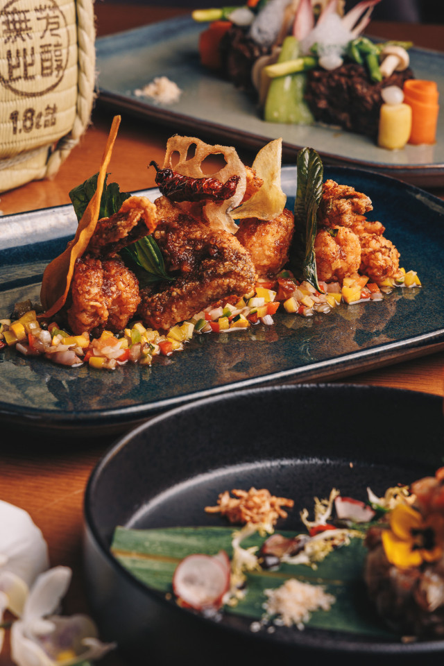 photo of food inside hotel restaurant 