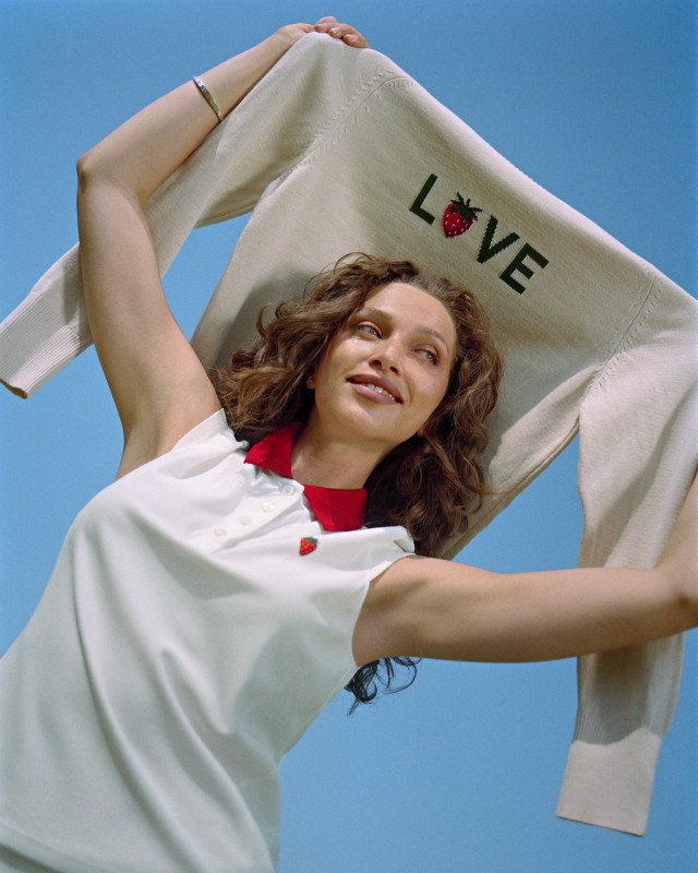 strawberry-inspired wimbledon clothing