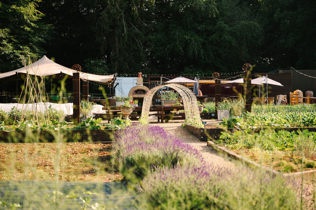 kitchen garden at lainston house 