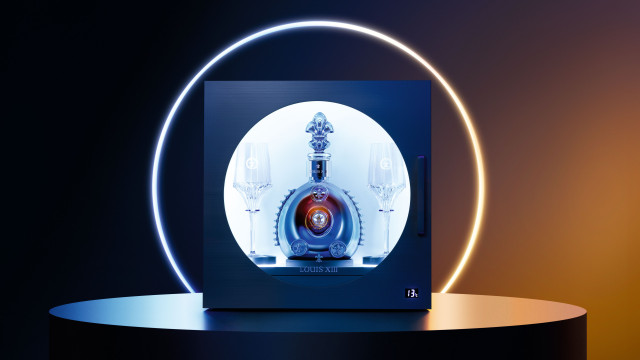 louis xiii black pearl cognac in its own bespoke fridge