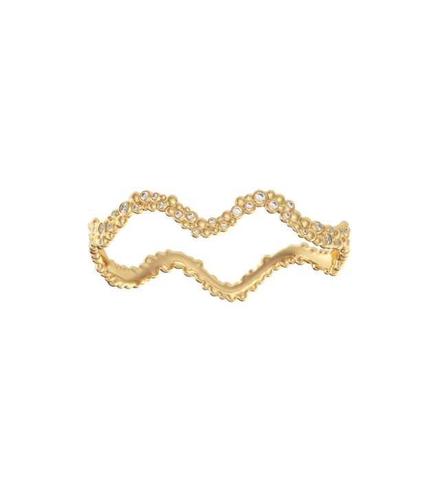 gold bangle with diamonds