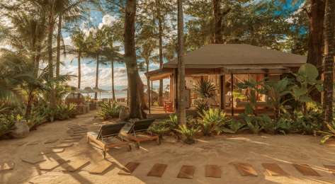 Luxury beach tent in thailand .