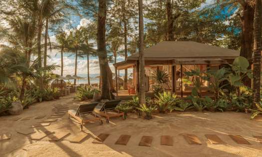 Luxury beach tent in thailand .