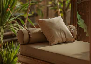 Swing bench at thailand hotel.
