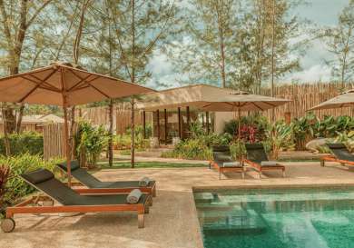 Pool at thailand safari hotel.