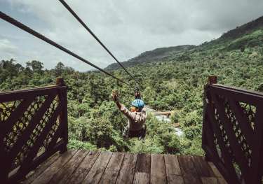 Cambodia Zip Line.