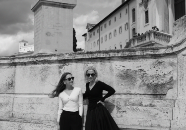 Black-and-white photo of tarja and matilda from andiata .