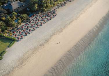 Aerial photo of beach in bali .