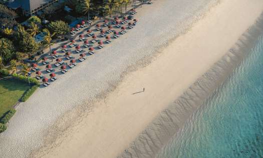 Aerial photo of beach in bali .