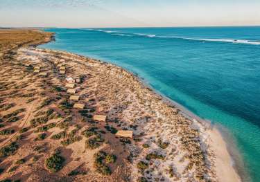 Aerial view of australian coastline.