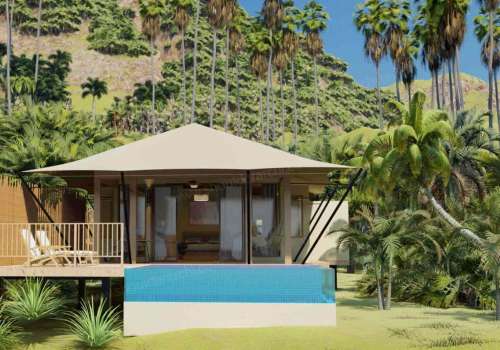 Sustainable sybarite announces luxury eco suites in Antigua luxury beach hut.