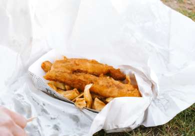 Fish and chips .