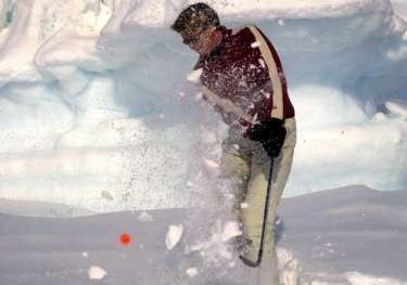 Arctic golf.