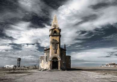 Church in ghost town.