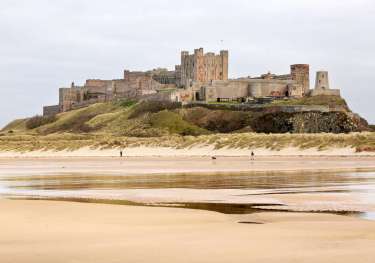 View of bamburgh castle .