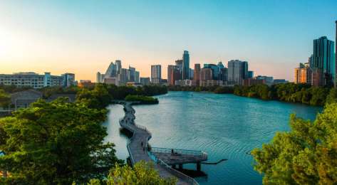 Boardwalk in austin, texas.
