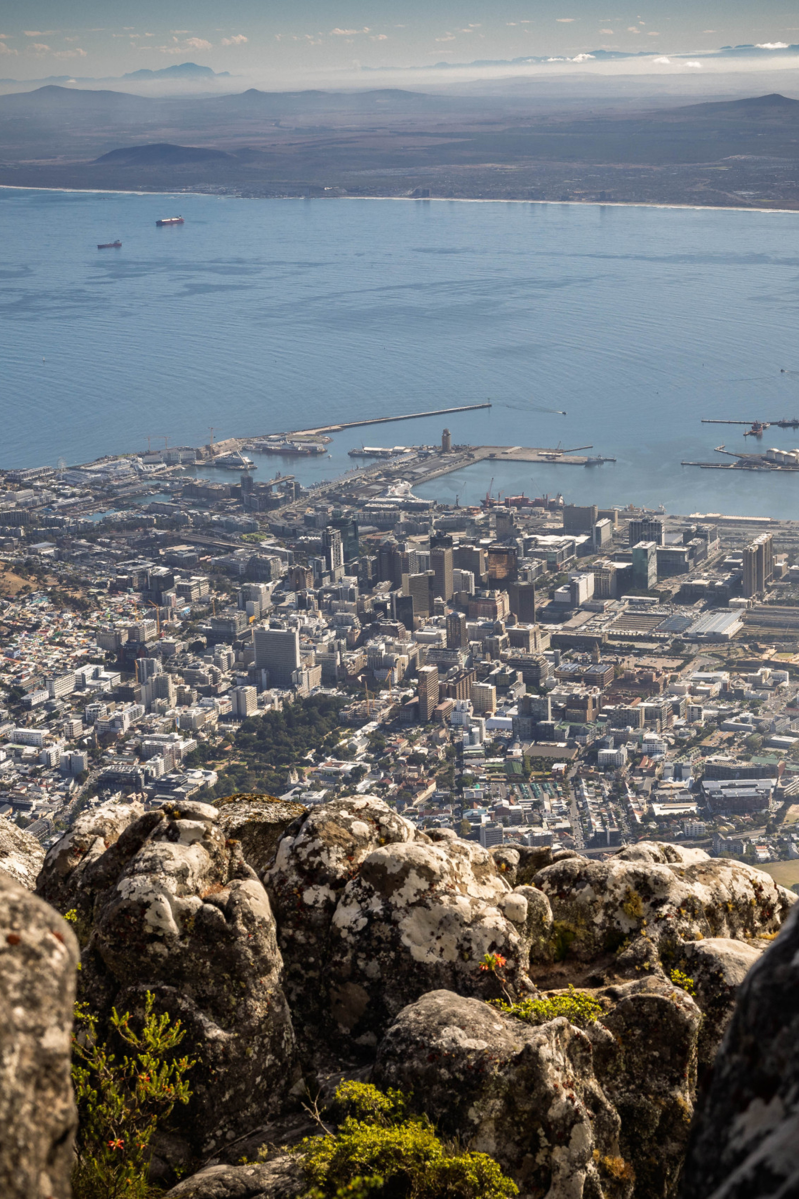view of cape town from table mountain