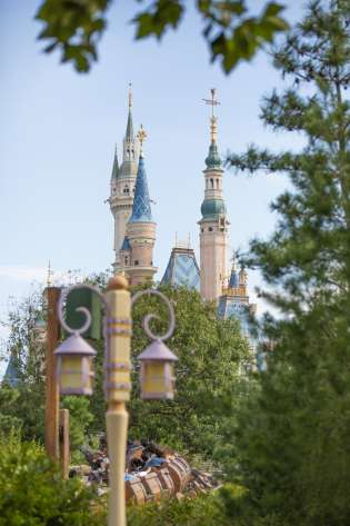 Palace towers at disneyland shanghai.