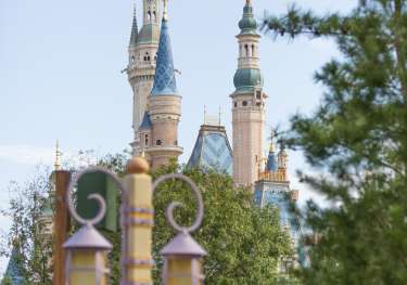 Palace towers at disneyland shanghai.