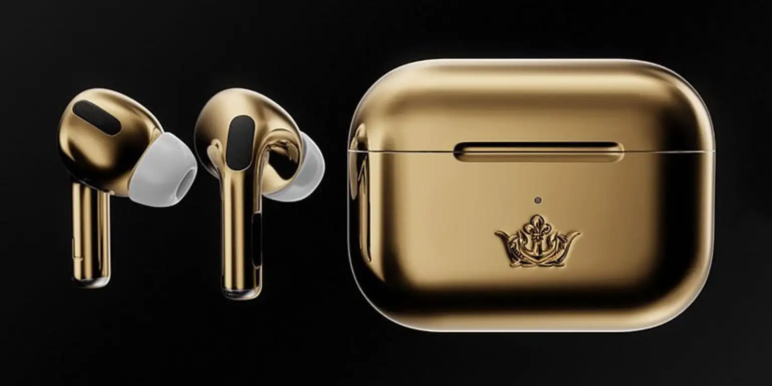 Product Launch Sony Caviar Unveils 108K USD Gold Apple AirPods