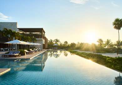 Chable maroma main pool.