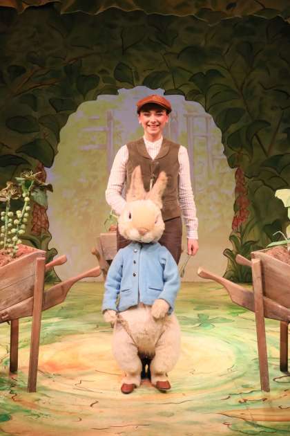 Beatrix Potter stage show with Peter Rabbit.