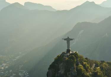 Christ the redeemer statue in rio de janeiro.