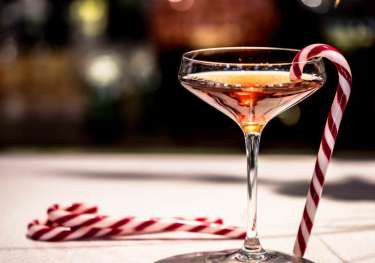 Christmas martini cocktail recipe.