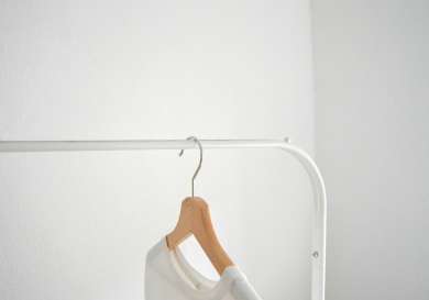 T-shirt on clothes rail.