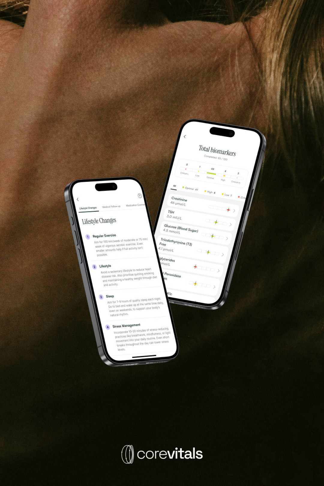 photo of two phones displaying app 