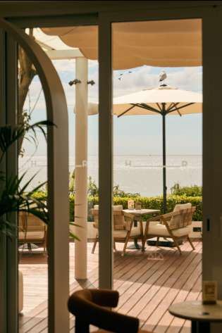 View of hotel deck area at hotel rimoar ibiza .
