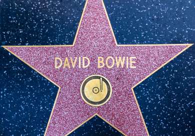 David bowie hollywood star.