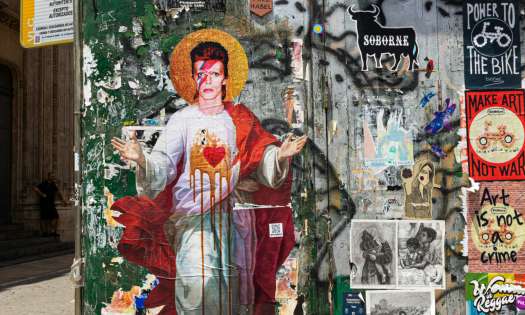David bowie street art.