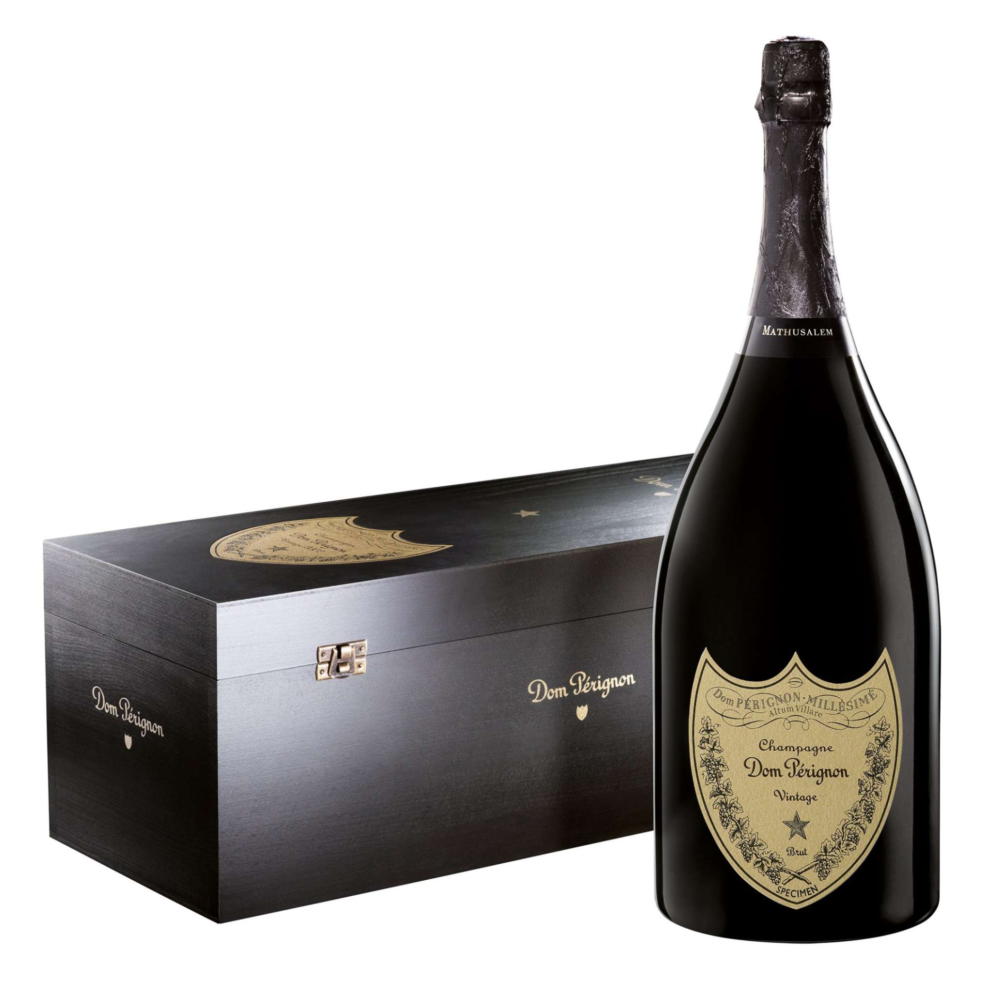 Dom perignon blanc brut mathusalem bois wood box champagne pinot noir chardonnay luxury limited edition 6 l.