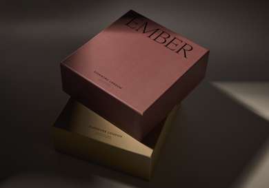 Two boxes stacked on top of each other.