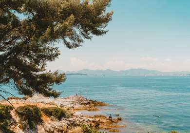 View of sea in france .