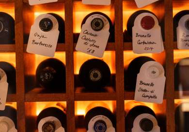 Lita wine selection.