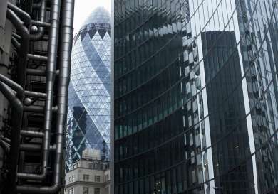 London office buildings.