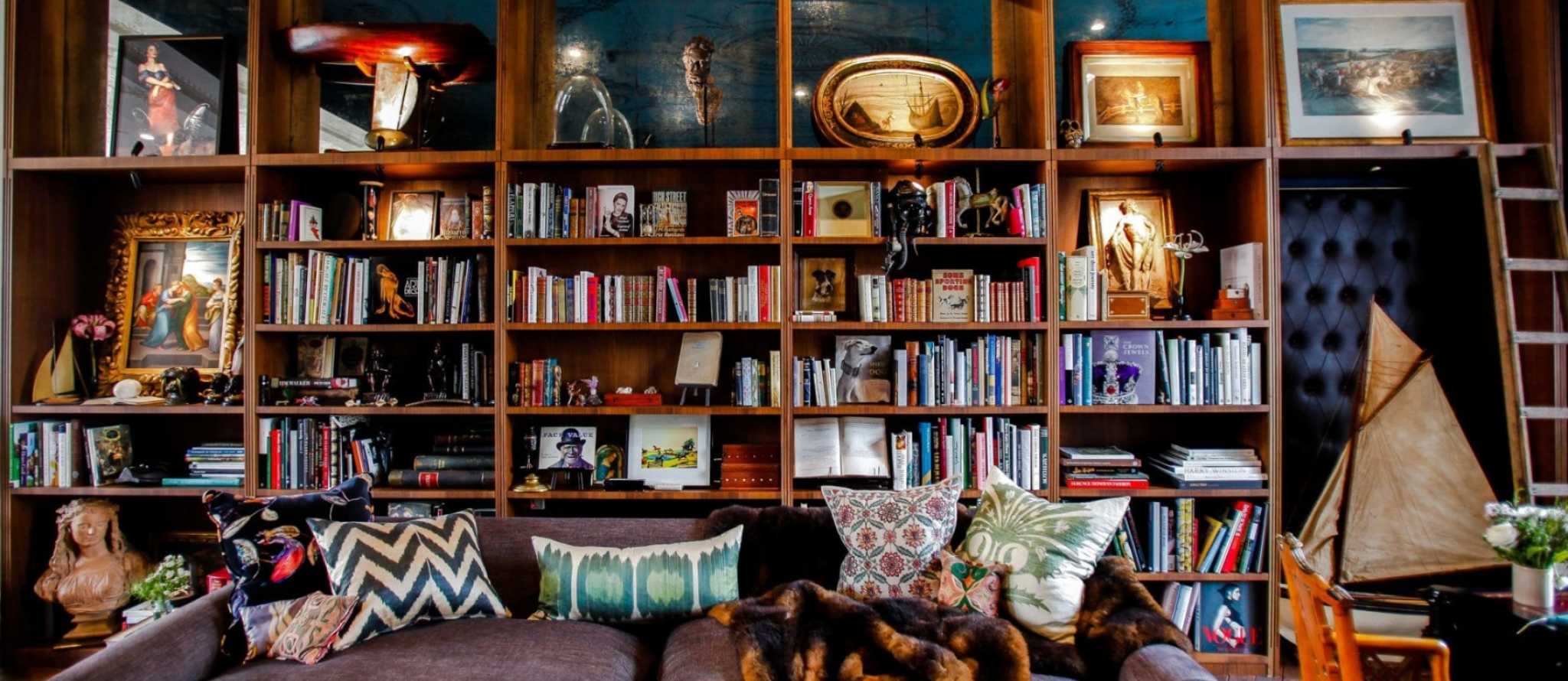 Home library.