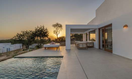 Sunset at ibiza retreat.
