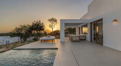 Sunset at ibiza retreat.