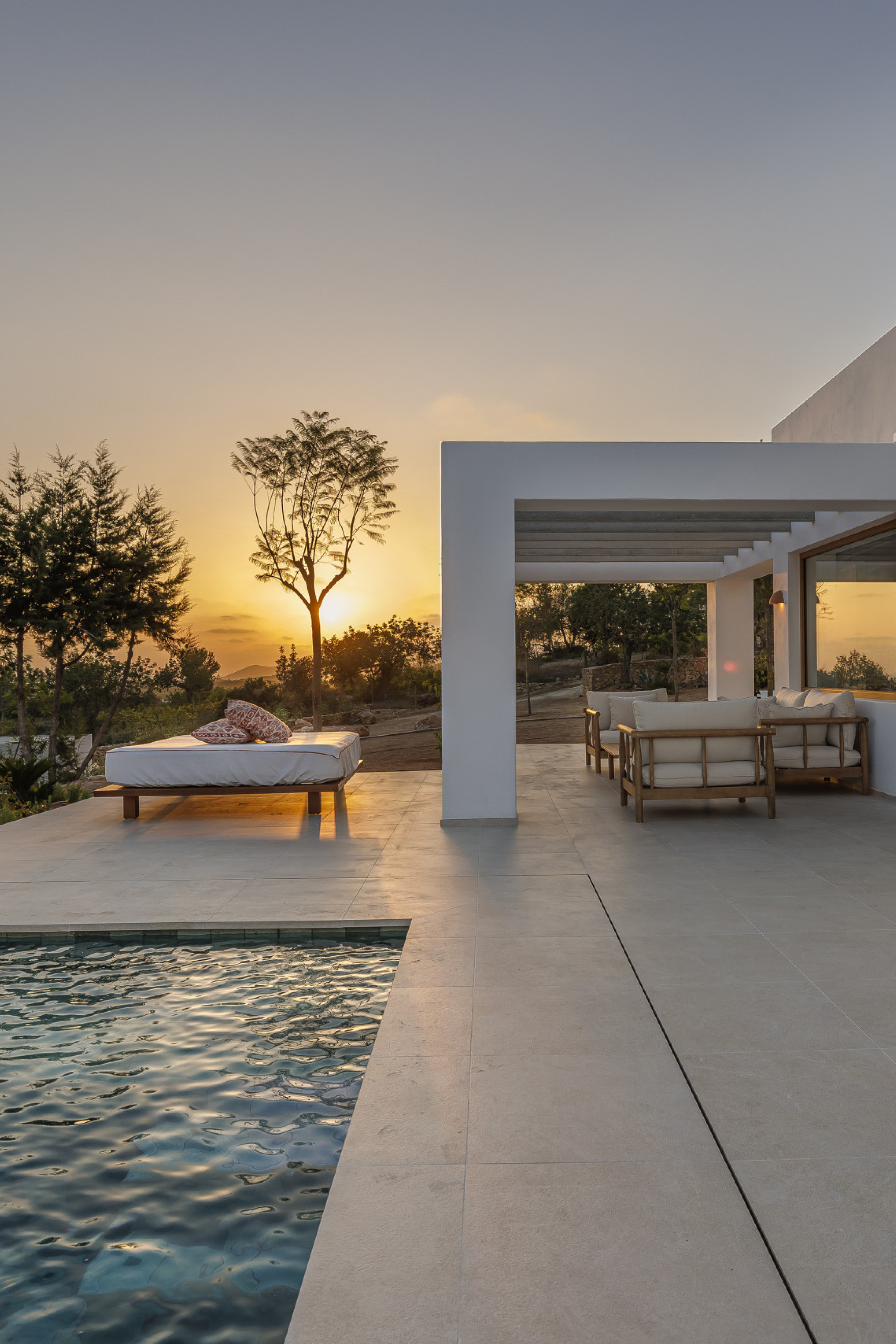 sunset at ibiza retreat