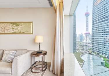 Interior of IFC residence in shanghai.