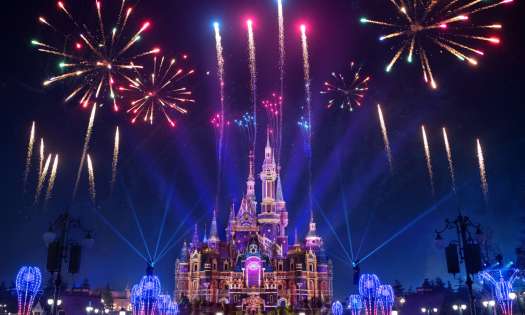 View of palace at disneyland shanghai.