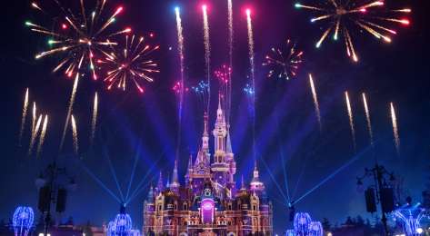 View of palace at disneyland shanghai.