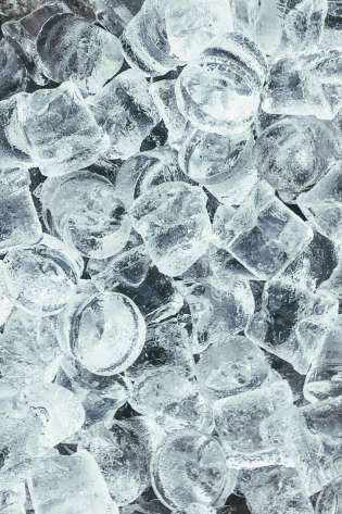 Ice cubes.