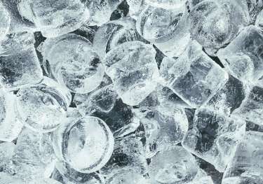 Ice cubes.