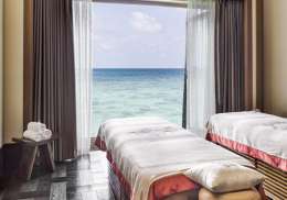 The Sybarite Maldives Edition - ESPA spa at JOALI Resort Maldives inside ocean relax.